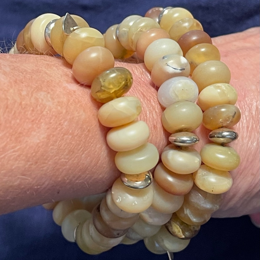 Jay King Yellow Opal Stretch Bracelets
